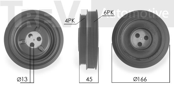 TREVI AUTOMOTIVE skriemulys, alkūninis velenas PC1106